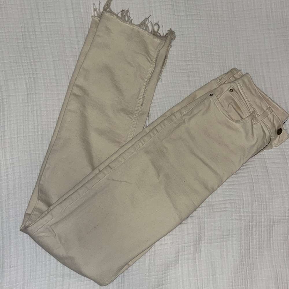 ZARA - Flared Split Hem Denim